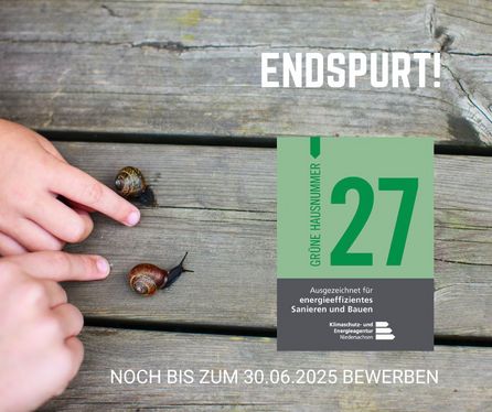 Endspurt Grüne Hausnummer 2025 (Fotocollage: Canva)